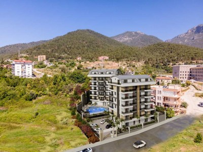 Alanya Çıplaklı   Mahallesinde Yeni Lüks Satılık 2+1 Daire