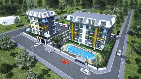 Alanya Kestel'de Satılık 1+1 Yeni  Daire