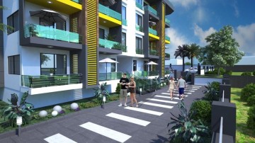 Alanya Kestel'de Satılık 1+1 Yeni  Daire