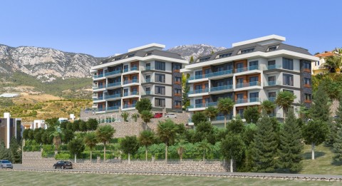 Alanya  Trio Hill Residence By Goldcity'de Satılık 2+1  Lüks Daire