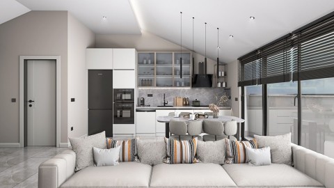 Alanya  Trio Hill Residence By Goldcity'de Satılık 2+1  Lüks Daire