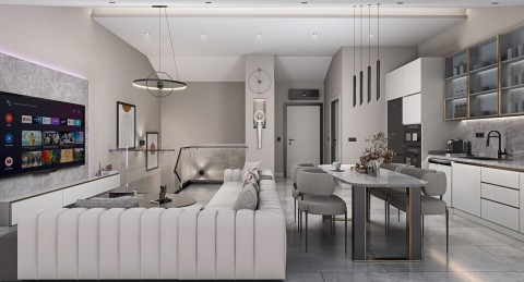 Alanya  Trio Hill Residence By Goldcity'de Satılık 2+1  Lüks Daire