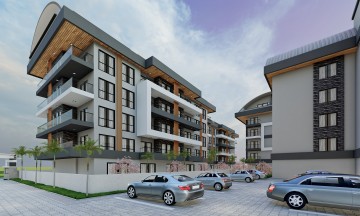 Alanya Karakocalı   Mahallesinde Yeni Lüks Satılık 1+1 Daire