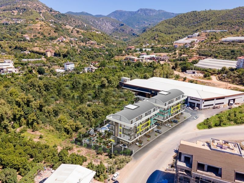 Alanya Oba 'da  1+1 Yeni Satılık Daire