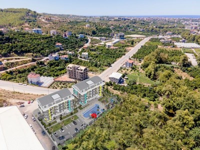 Alanya Oba 'da  1+1 Yeni Satılık Daire