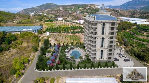 Alanya Elisa Tower 'de Satılık 1+1 Daire
