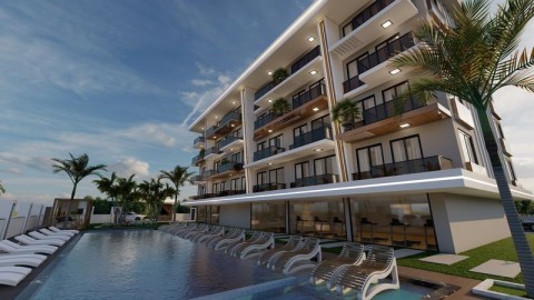 Alanya Green Sıde  Residence'de Satılık  Lüks 1+1 Daire