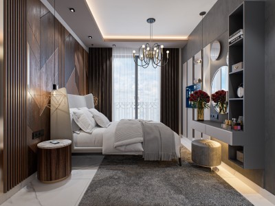 Alanya Kadıpaşa   Mah ROYAL TOWER' DE Satılık  1+1 Daire