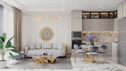 Alanya Oba Mah DOWNTOWN BEST HOME' DA Satılık  1+1 Daire