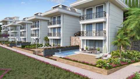 Alanya Kestel Sun Villas Garden ' Satılık 3+2 Villa